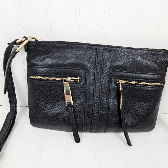 Tommy Hilfiger black crossbody leather bag - Picture 2 of 7